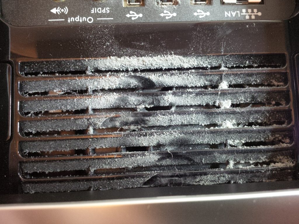 Dust on Computer Fan Inlet